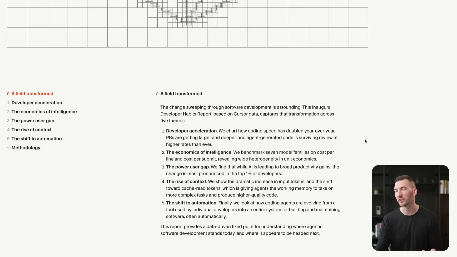 Cursor 2026 Developer Habits report — five headline findings