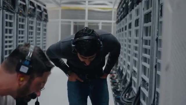 At the head of each row, a flow-balancing device with an ultrasonic flow meter caps each cabinet at a pre-set liters-per-minute based on its heat load, so cabinets at the front of the row don&rsquo;t starve the ones at the back.