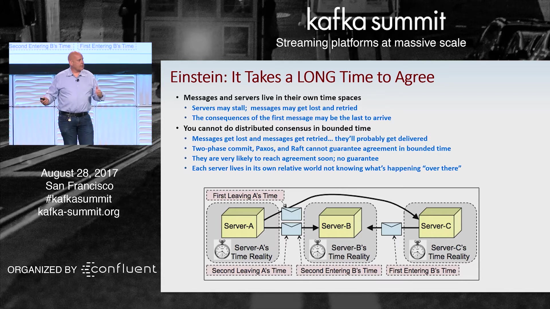 Einstein and the impossibility of knowing the last message arrived