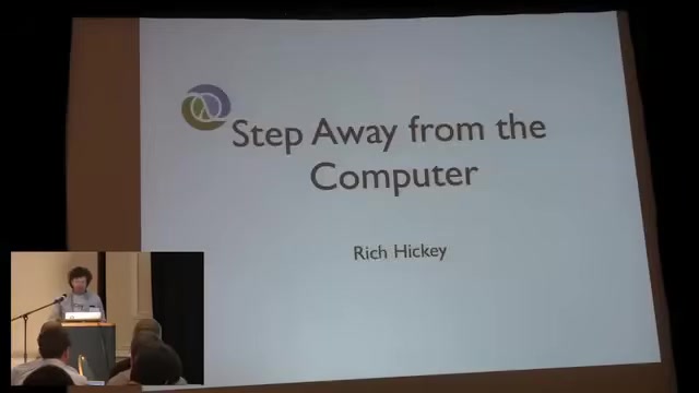Rich Hickey opening 'Hammock Driven Development' at Clojure Conj 2010