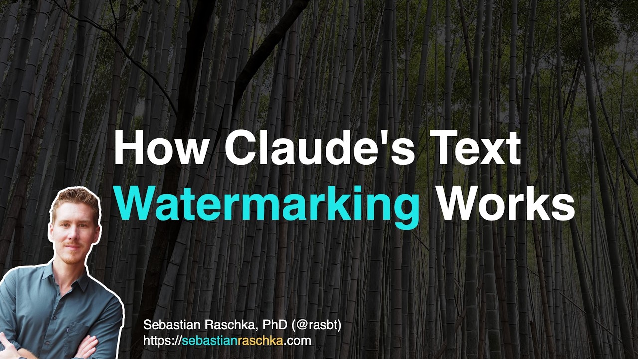 Sebastian Raschka explaining LLM text watermarking