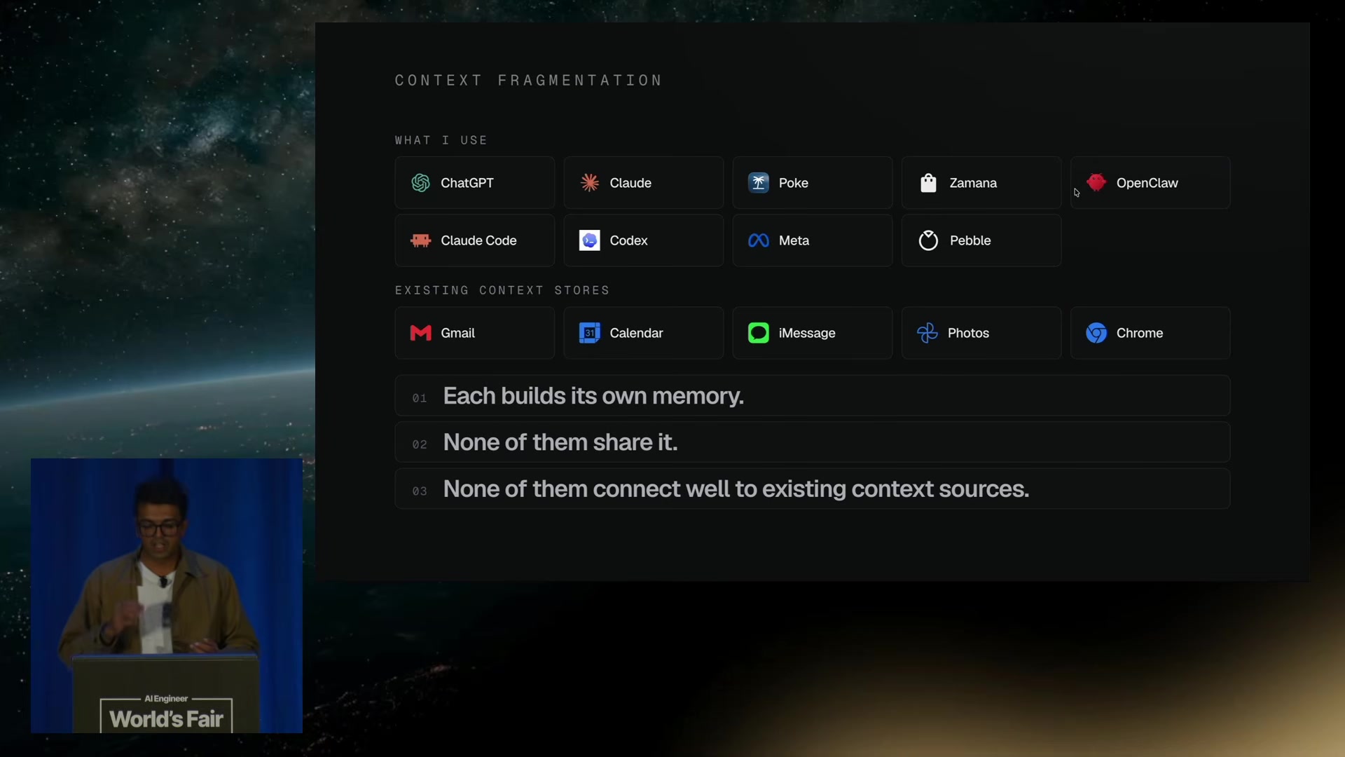 Memory is fragmented across products that don&rsquo;t share context
