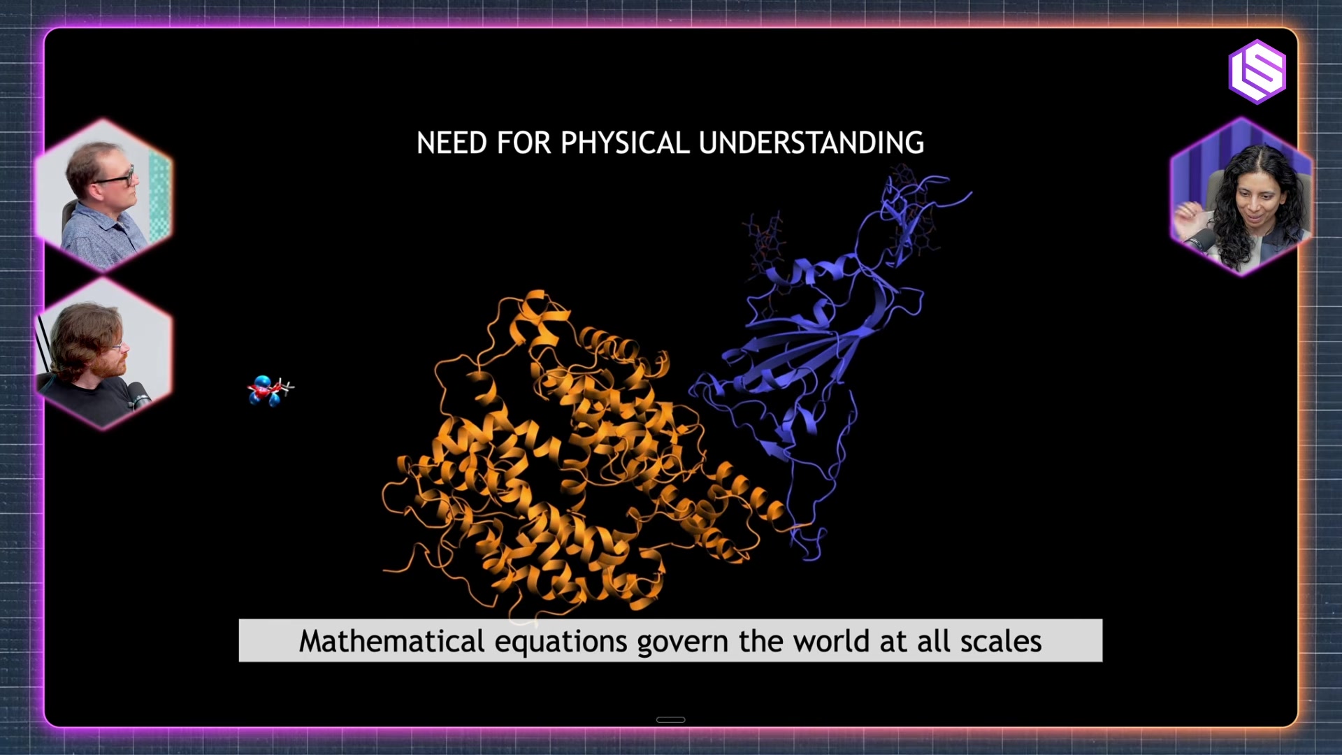 Slide showing physical systems across scales from atomic to planetary