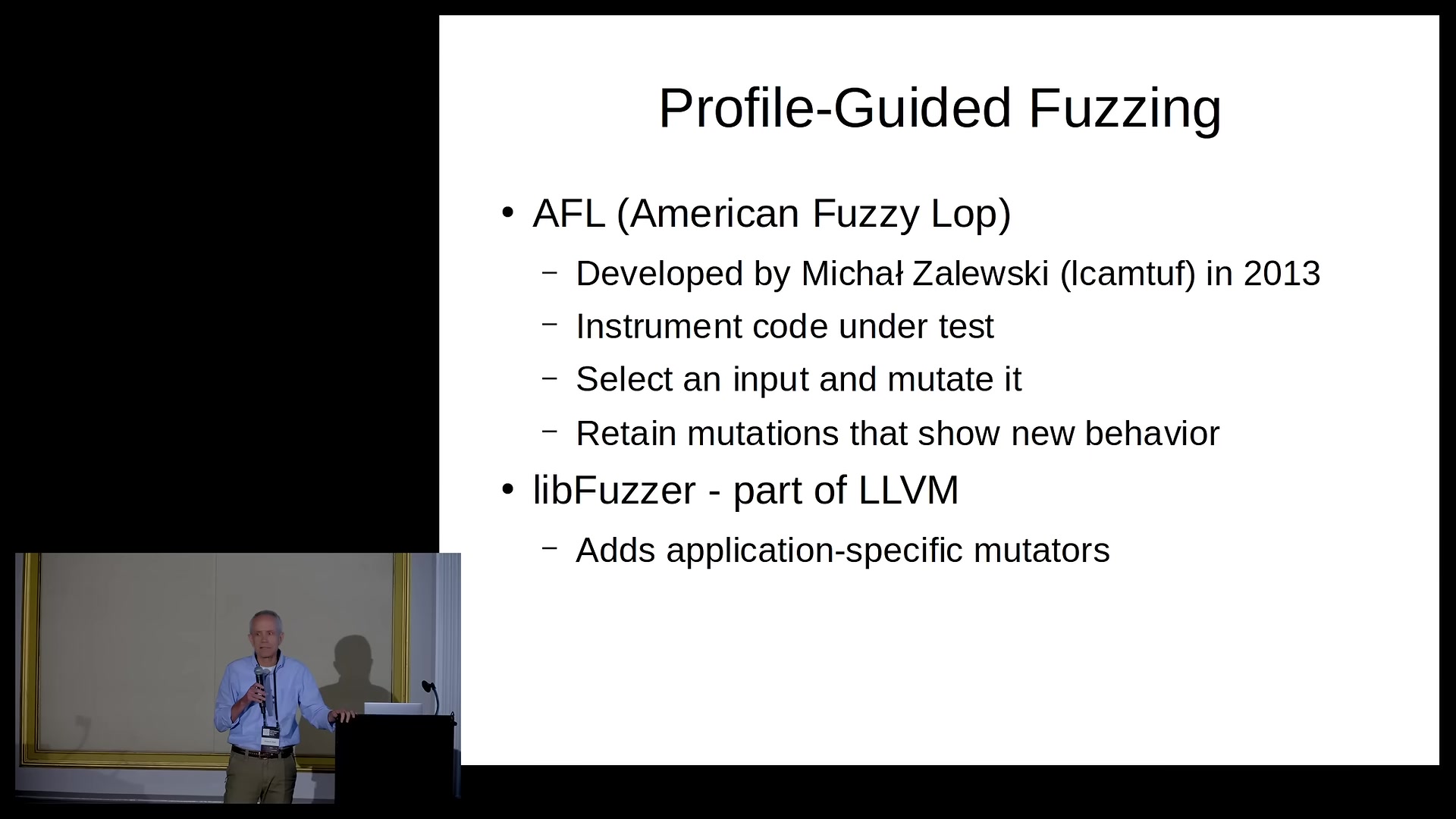 Slide on the fuzzing era and its effect on bug discovery