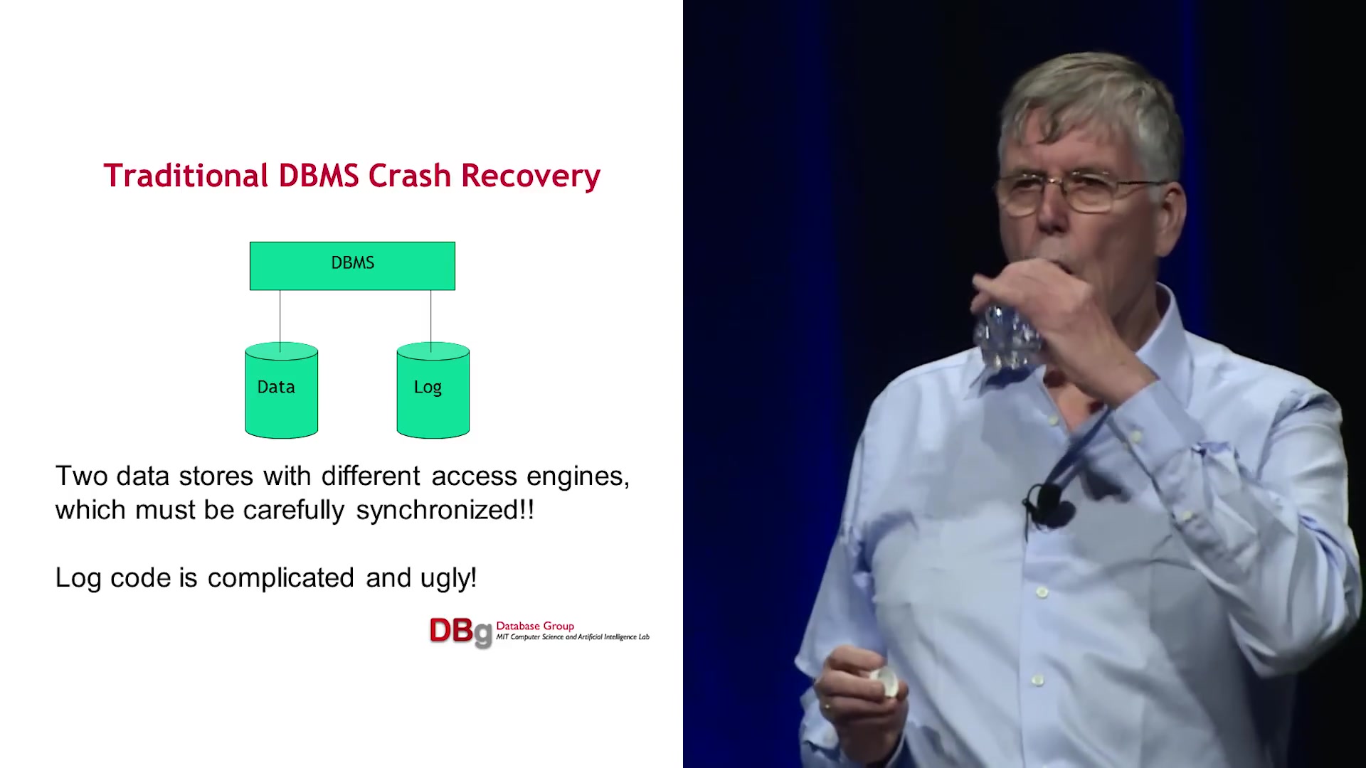 Two databases, not one — the data and the write-ahead log