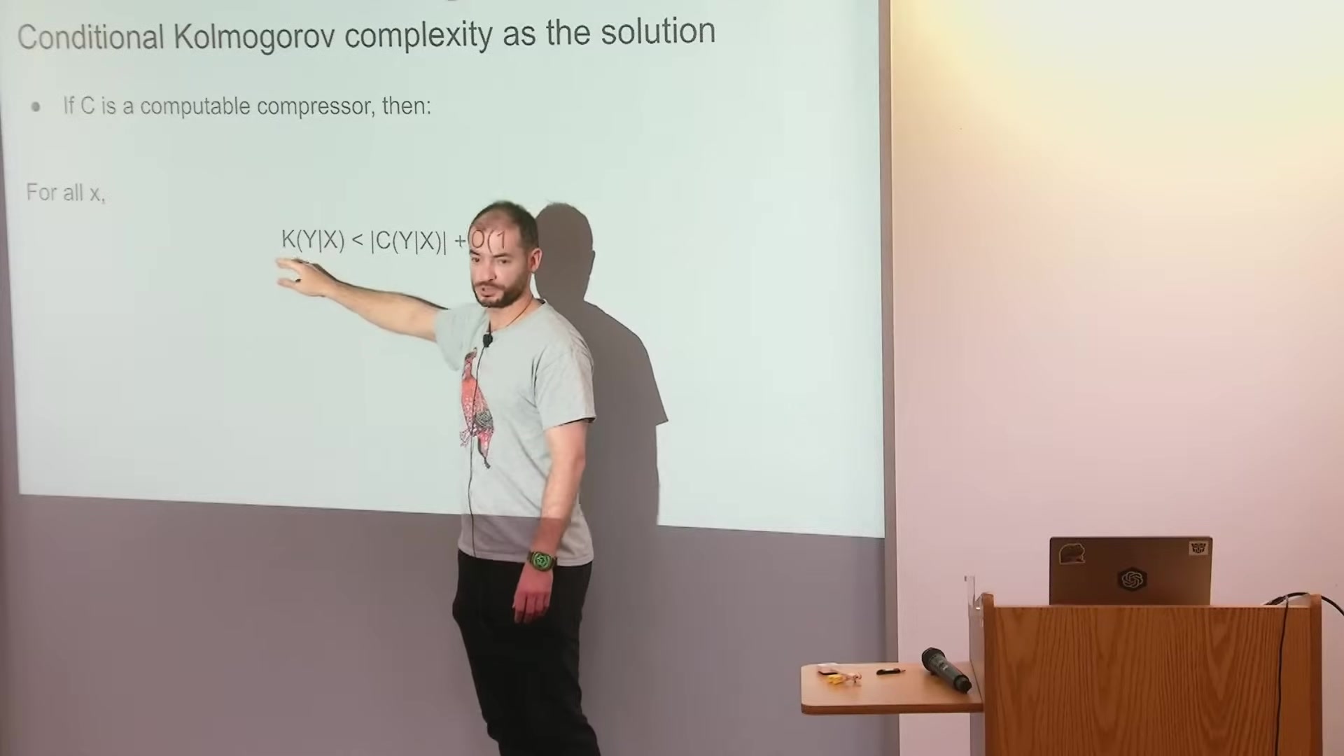 Conditional Kolmogorov complexity