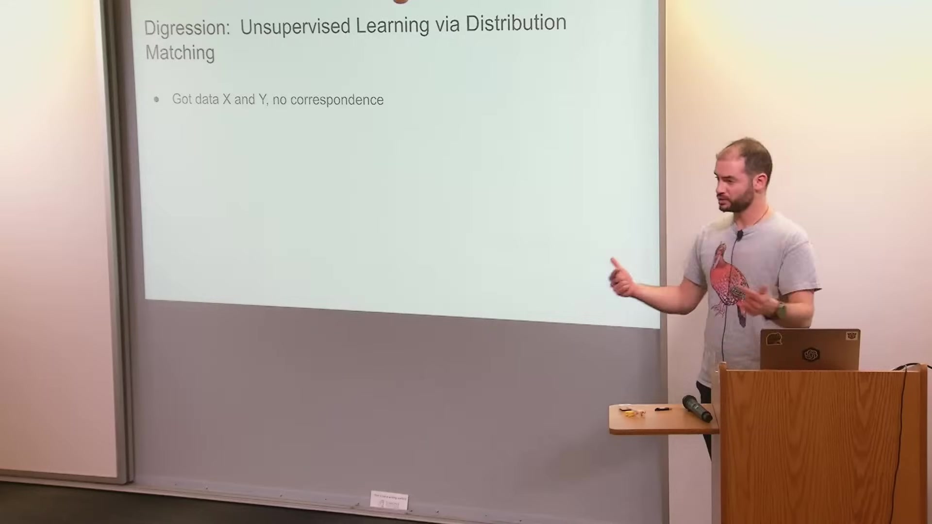 Distribution matching for unsupervised learning