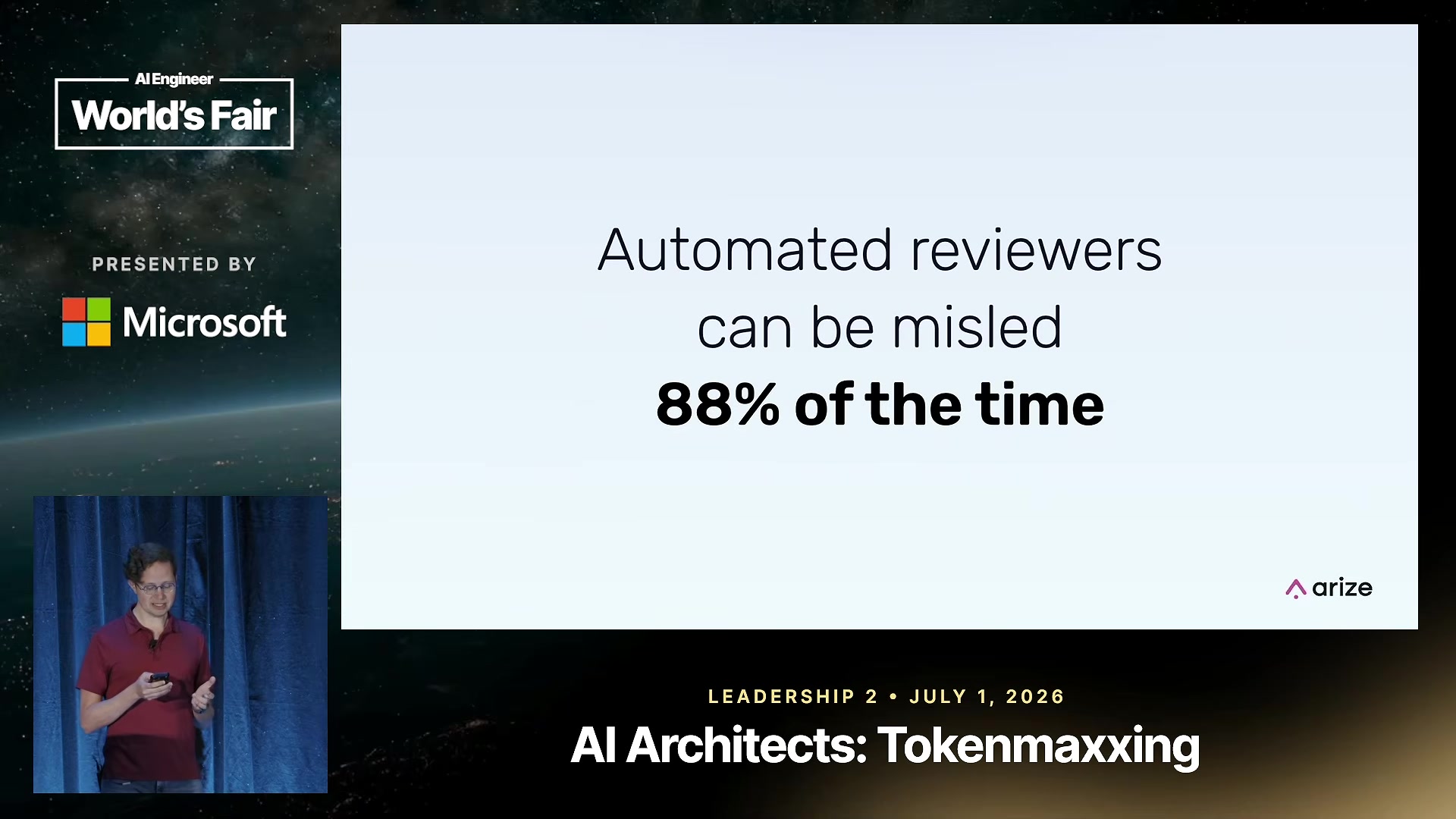 Slide: Automated reviewers can be misled 88% of the time